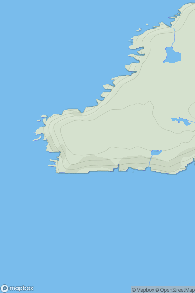 Thumbnail image for The Head [South-West Wales] showing contour plot for surrounding peak